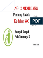 DILARANG Membuang Sampah