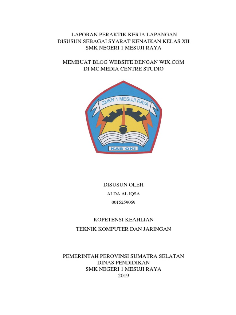 Laporan Pkl Membuat Blog Website Dengan