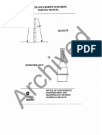 Archived: Portland Cement Concrete Testing Manual