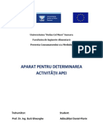 Aparat Pentru Determinarea Activitatii Apei