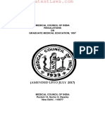 Medical Council of India Regulations On Graduate Medical Education, 1997