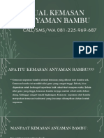 WA 081-225-969-687 Bahan Unik Jual Anyaman Bambu Atau Rotan Dibentuk Keranjang Sebagai Tempat Hidangan Surabaya