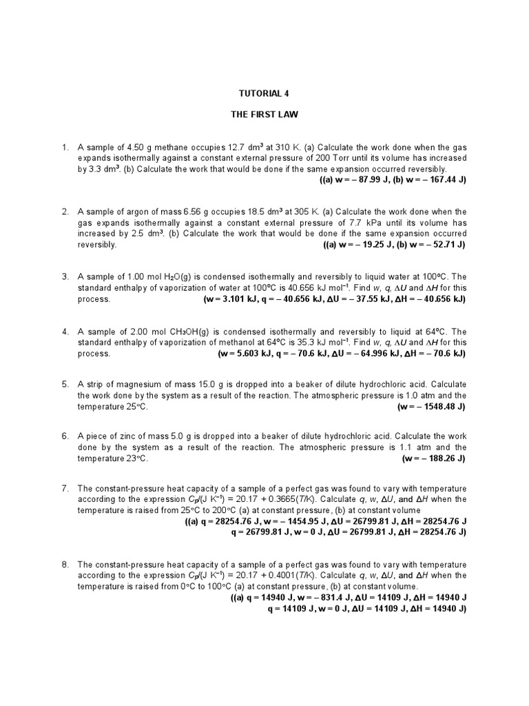 Borang Pemarkahan Plo9 K1 Enthalpy Gases