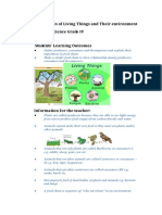 Lesson Plan of Living Things and Their Environment General Science Grade IV Students' Learning Outcomes