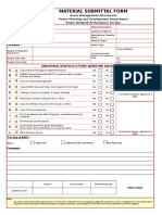 Material Submittal Form: Attachments (Shall Be in A Folder Splited With Separators) : A B C D E F G H I J K L