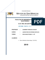 UNMSM: Laboratorio de Sistemas Digitales - Informe Previo N°1