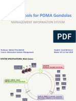 Recycled Tools For POMA Gondolas: Management Information System
