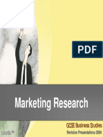 Marketing Research: GCSE Business Studies