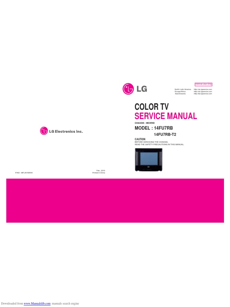 LG TV Service Manual | Download Free PDF | Resistor | Alternating Current