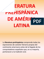 Literatura Prehispánica de América Latina