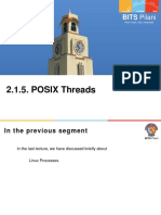 2.1.5. POSIX Threads: BITS Pilani