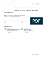 Risk of Bleeding After Thyroid Surgery Matched