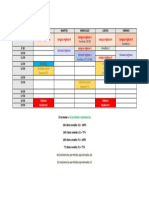 Horario Segundo Año