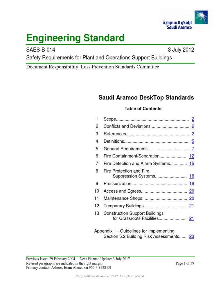 Saes B 014 PDF Hvac Risk Assessment