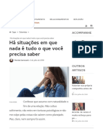 Há Situações Em Que Nada é Tudo o Que Você Precisa Saber