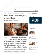 Trair é Uma Decisão, Não Um Deslize…