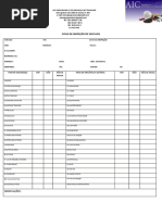 Ficha de Inspeção de Veiculo