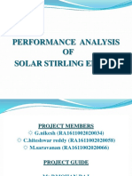 Performance Analysis OF Solar Stirling Engine