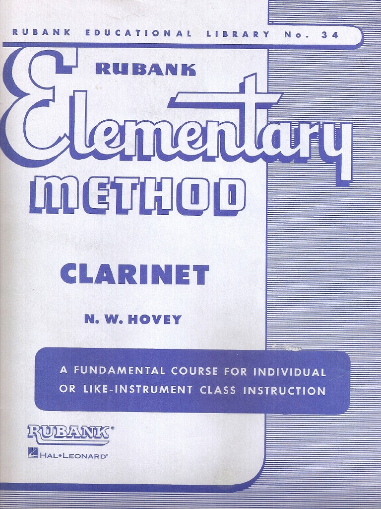 Rubank Elementary Method - Clarinet PDF | PDF | Rhythm And Meter ...