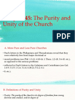 Chapter 45, The Purity and The Unity of The Church