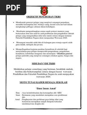 Misi Dan Visi Tkrs Pdf