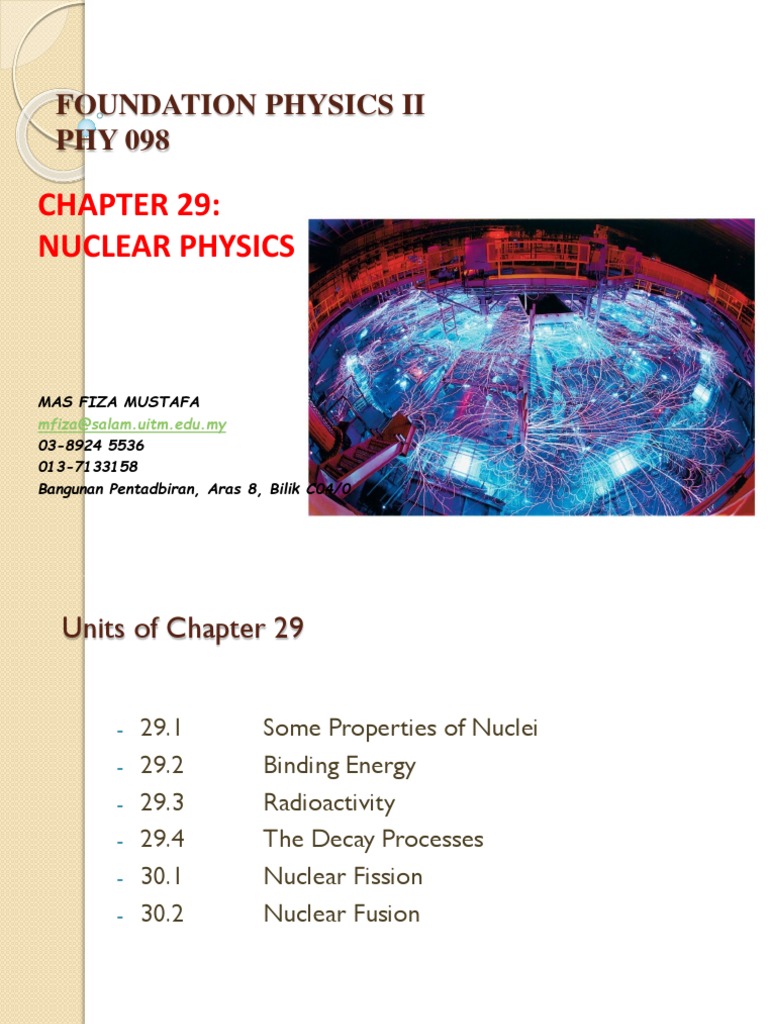 Nuclear Physics Overview and Concepts | PDF | Radioactive Decay ...
