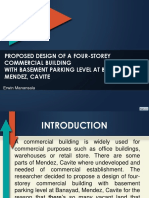 Proposed Design of A Four-Storey Commercial Building With Basement Parking Level at Banayad, Mendez, Cavite