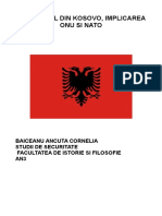 CONFLICTUL DIN KOSOVO, IMPLICAREA ONU SI NATO.doc