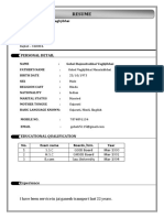 Resume: Gohel Rajendrabhai Vaghjibhai