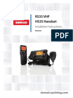 Rs35 VHF HS35 Handset: Installation Instructions