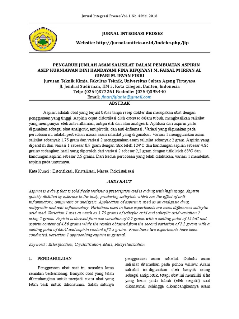 Jurnal Aspirin New PDF