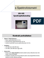 Analisis Spektro UV VIS