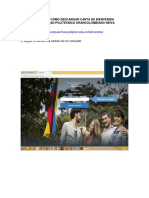 Cómo descargar carta de bienvenida Politécnico Grancolombiano