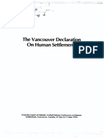 Declaracao Sobre Assentamentos Humanos de Vancouver