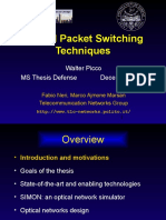 Optical Packet Switching Techniques: Walter Picco MS Thesis Defense December 2001