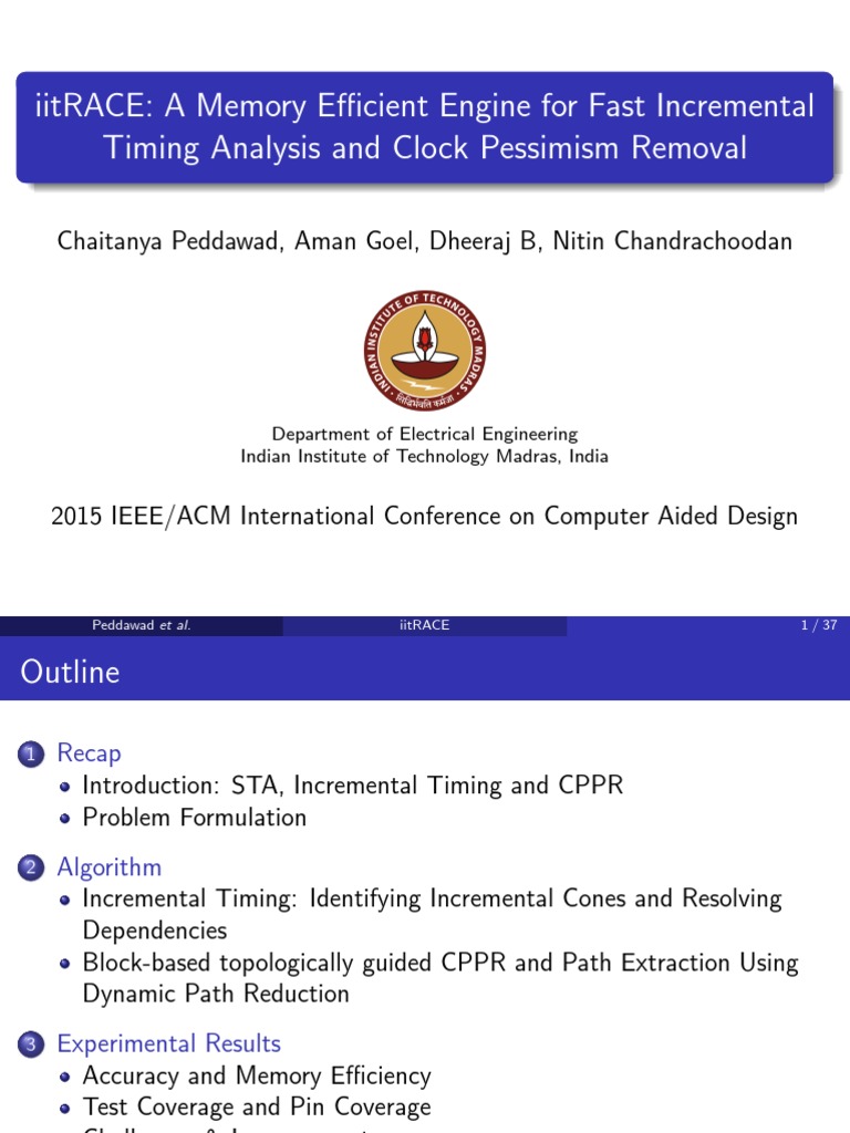 Efficient Timing Analysis for Engineers | PDF | Areas Of Computer ...