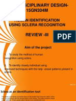 Multi Disciplinary Design-15GN304M: Human Identification Using Sclera Recognition
