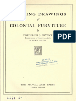 Working Drawings of Colonial Furniture