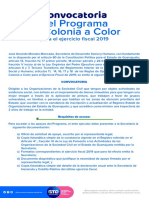 Convocatoria Mi Colonia A Color