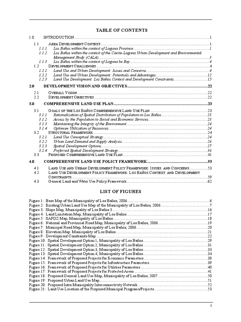 Los Baños Comprehensive Land Use Plan | PDF | Sustainability | Tourism
