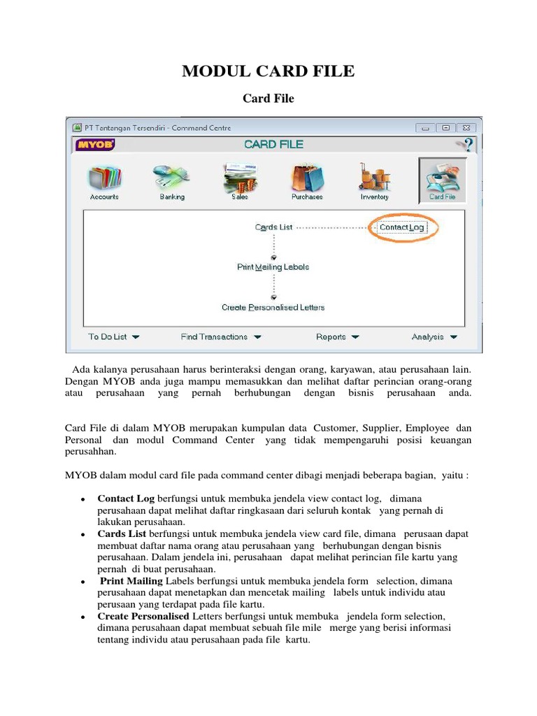 Modul Card File | PDF