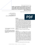 Rol de La Mentalización en El Desarrollo de Las Funciones Ejecutivas PDF