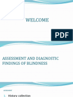 ASSESSMENT AND DIAGNOSTIC FINDINGS OF BLINDNESS