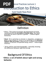 1-Introduction To Ethics