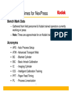 Bench Mark Times For NexPress V3