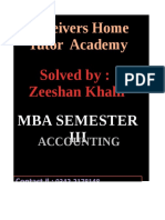 Acheivers Home Tutor Academy: Solved By: Zeeshan Khalil