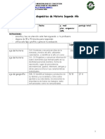 Prueba de Diagnóstico Historia 2° Año