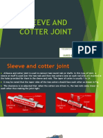 Cotter and Sleeve Joint