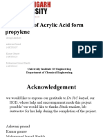 Production of Acrylic Acid from Propylene
