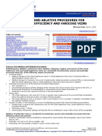 Surgical Ablative Procedures Venous Insufficiency Varicose Veins Cs